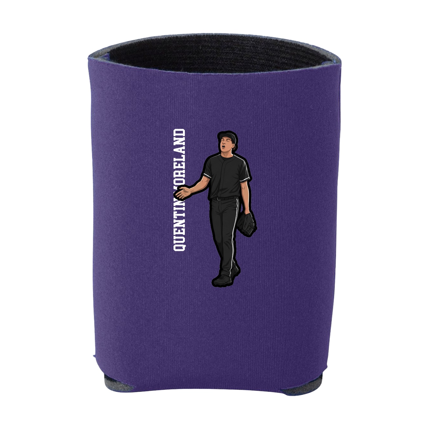 Can Holder — Name Vertical in Purple