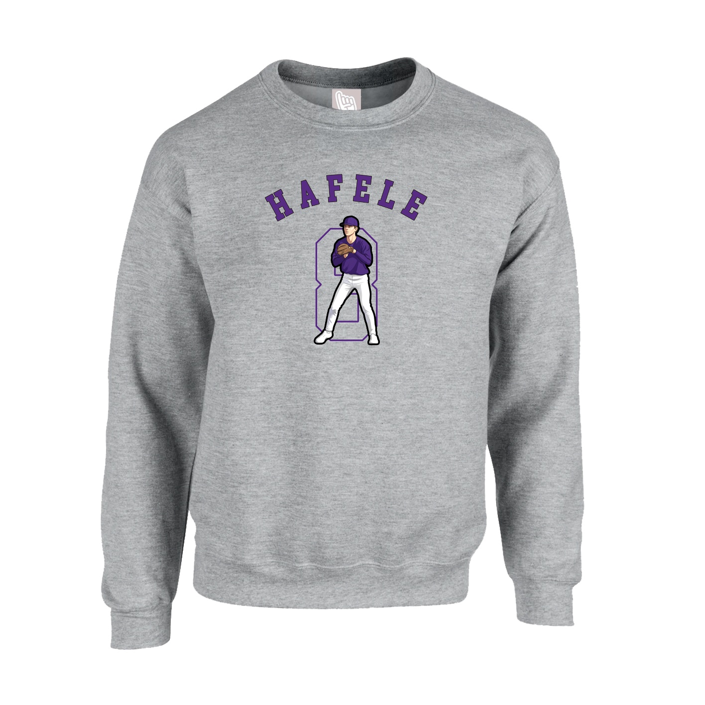 Fleece Crew — Shirsey Arch in Grey