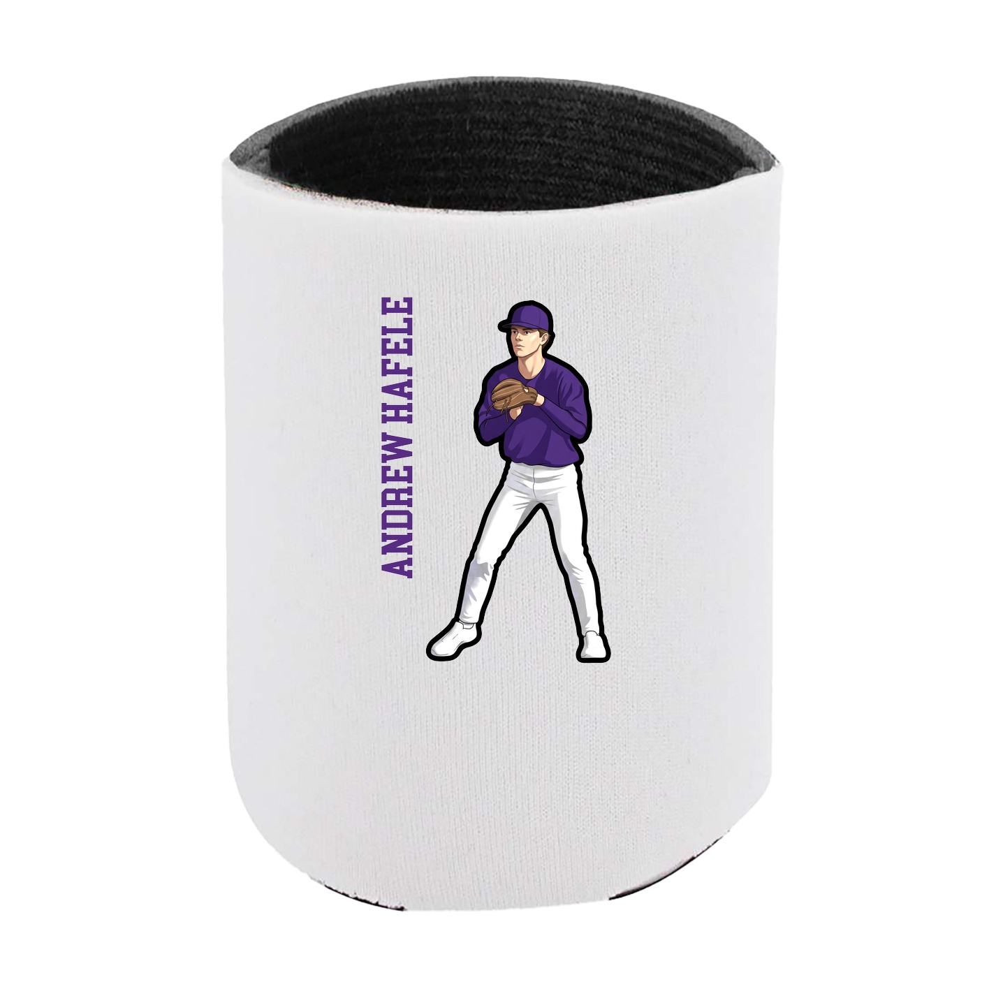 Can Holder — Name Vertical in White