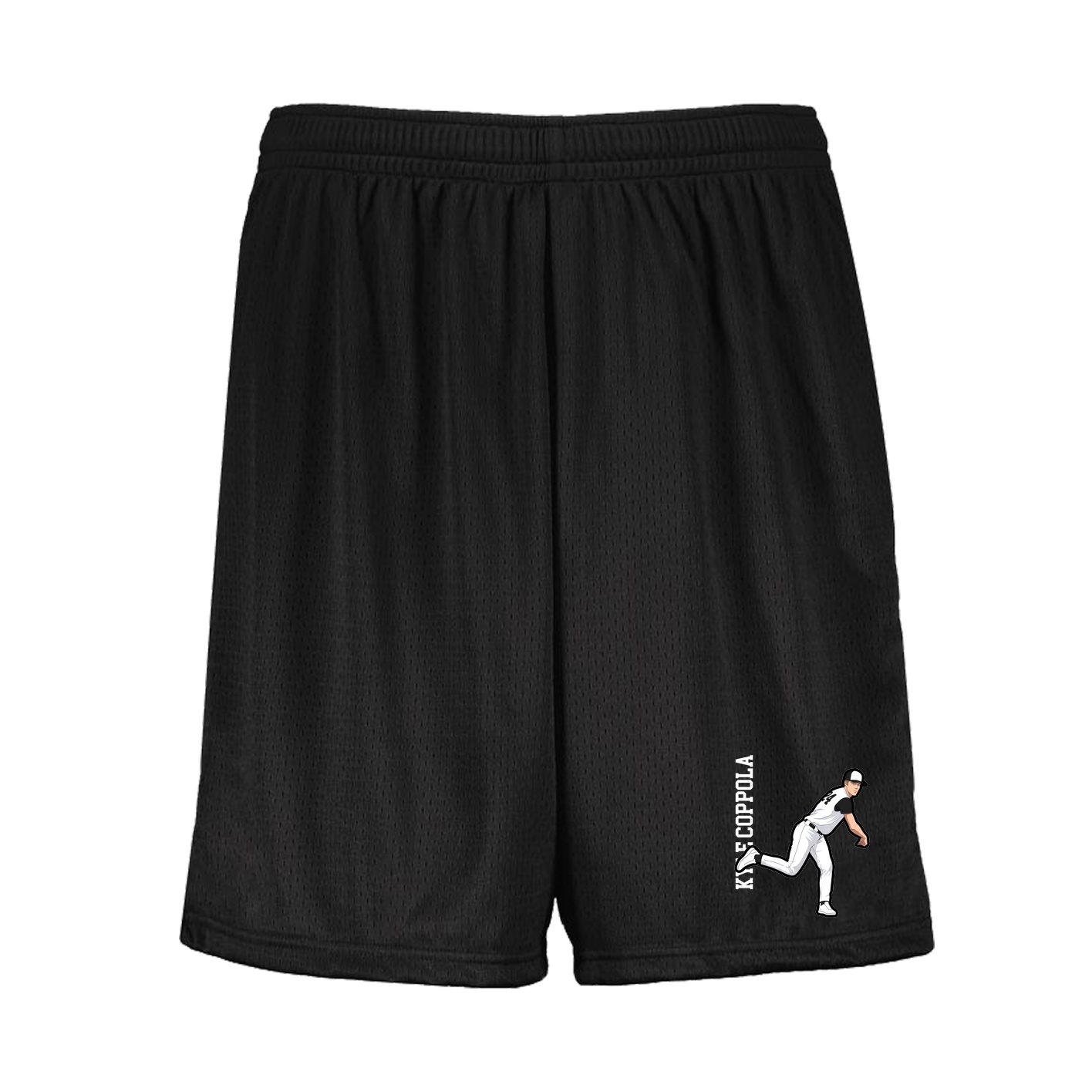 Shorts — Name Vertical in Black