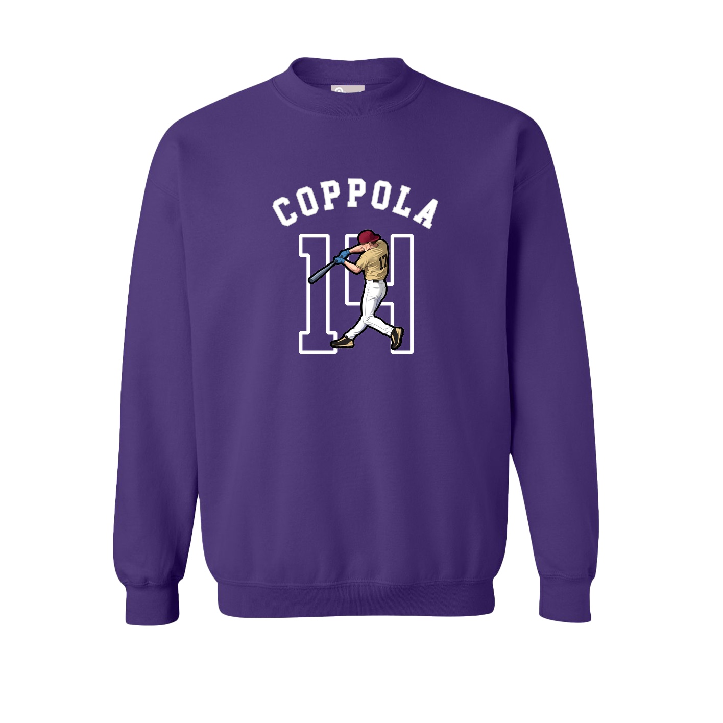 Fleece Crew — Shirsey Arch in Purple