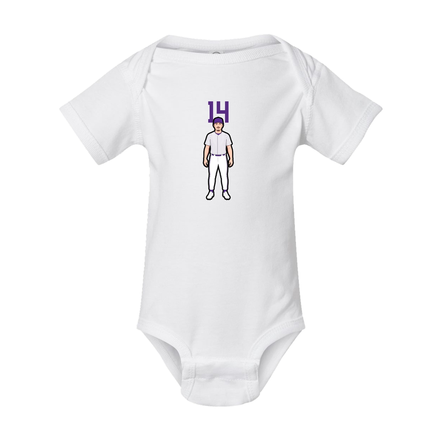 Baby Onesie — Number Top in White