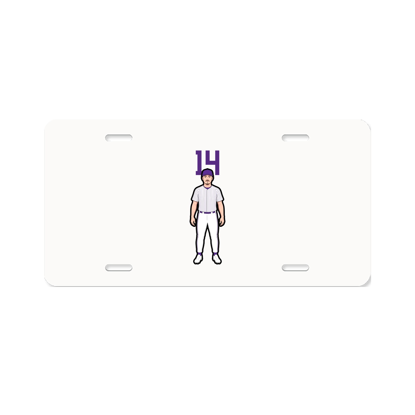 License Plate — Number Top in Classic