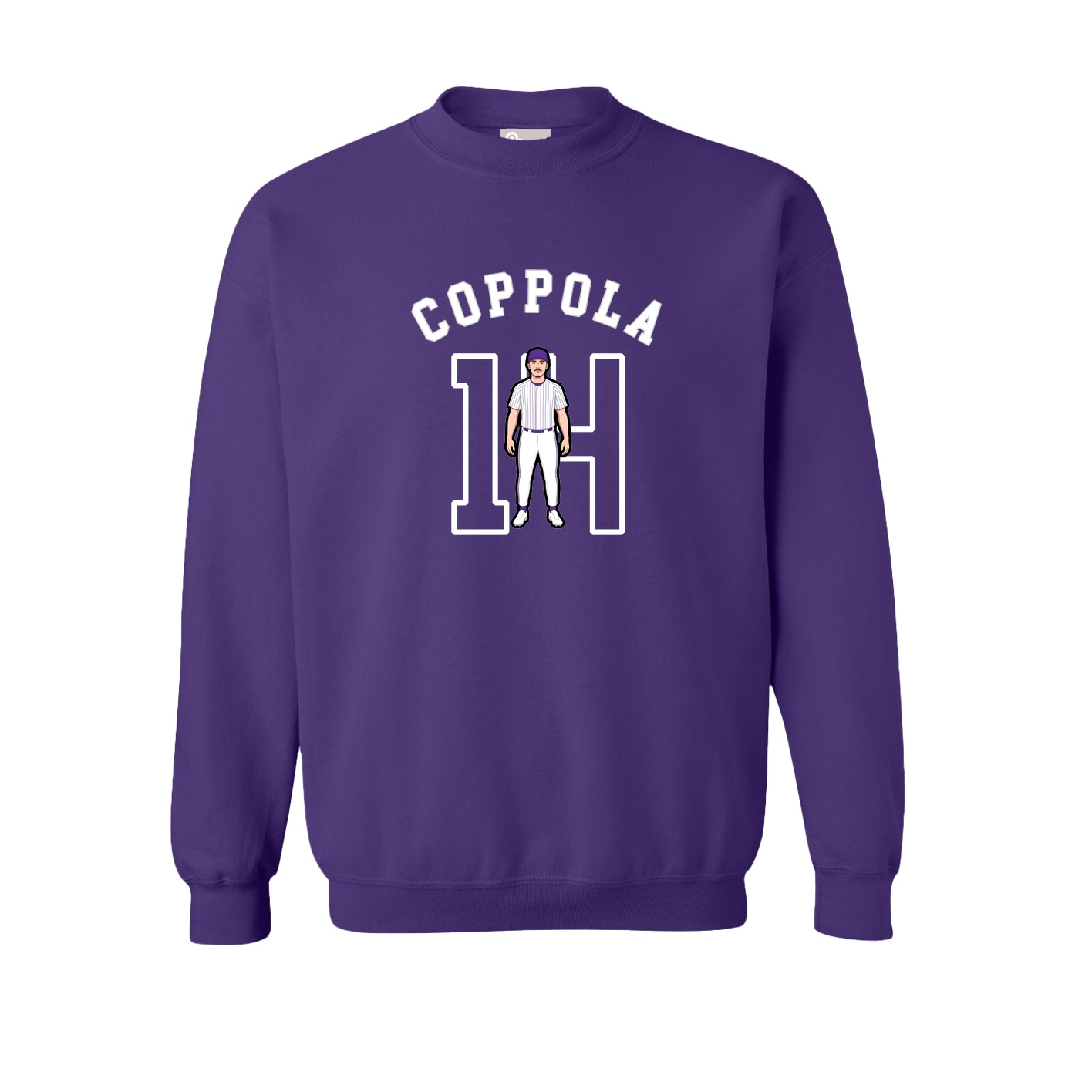 Fleece Crew — Shirsey Arch in Purple