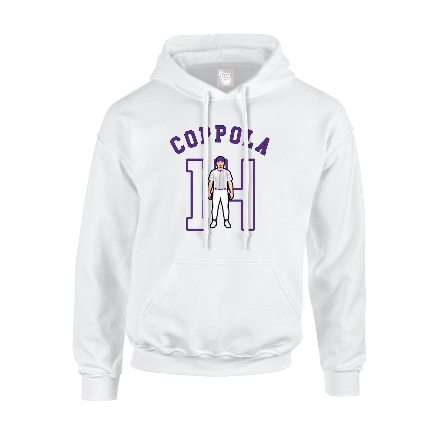Youth Hoodie — Shirsey Arch in White