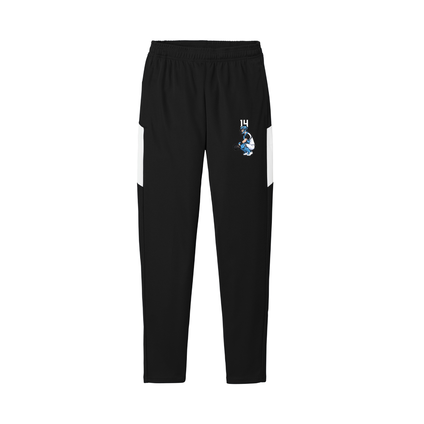 Team Travel Pant — Number Top in Black/White