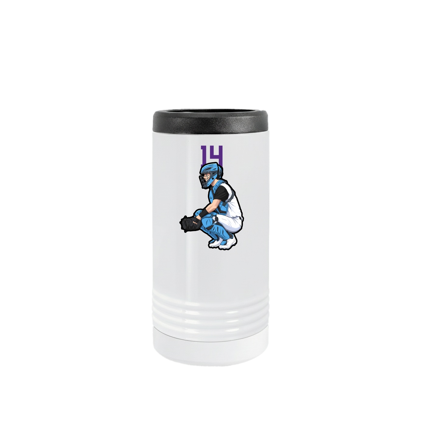Slim Beverage Holder — Number Top in White