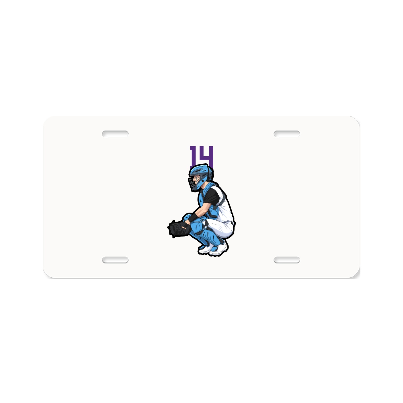 License Plate — Number Top in Classic