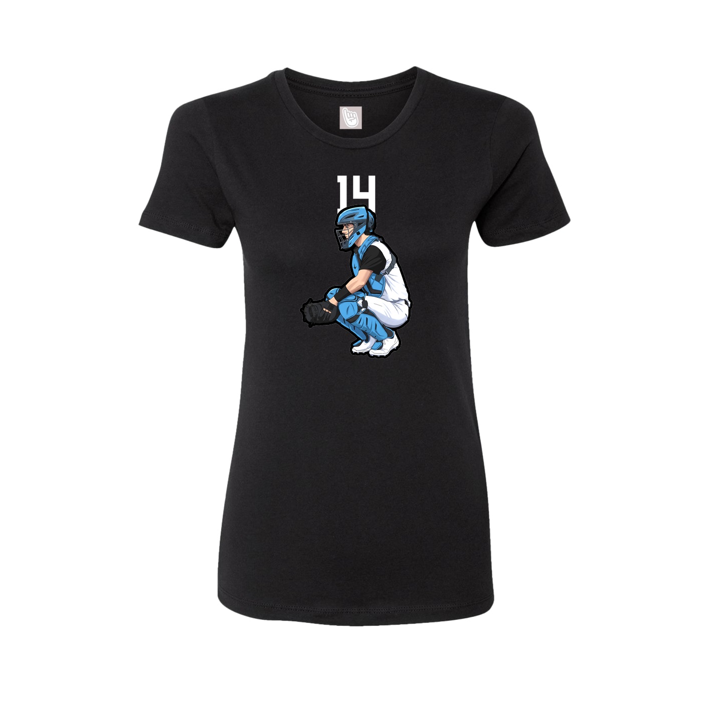 Womens Tee — Number Top in Black