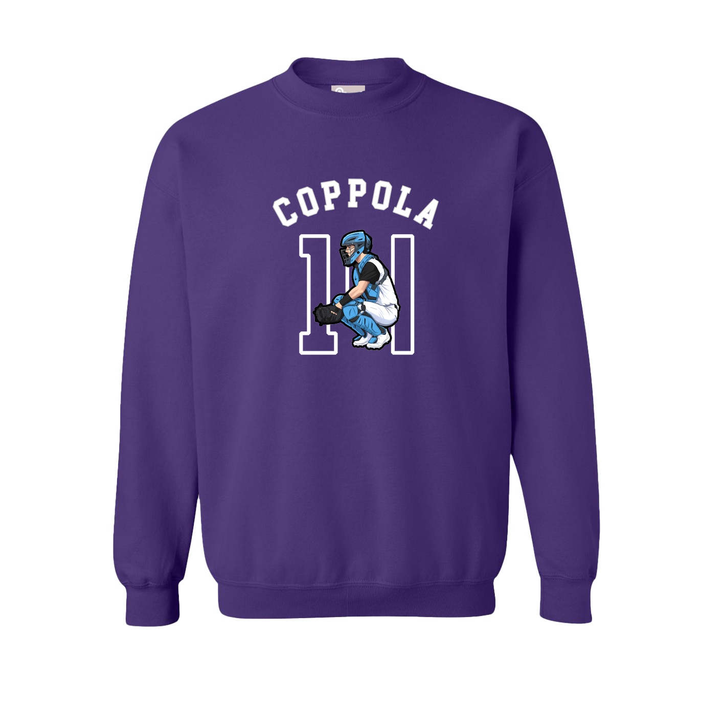 Fleece Crew — Shirsey Arch in Purple