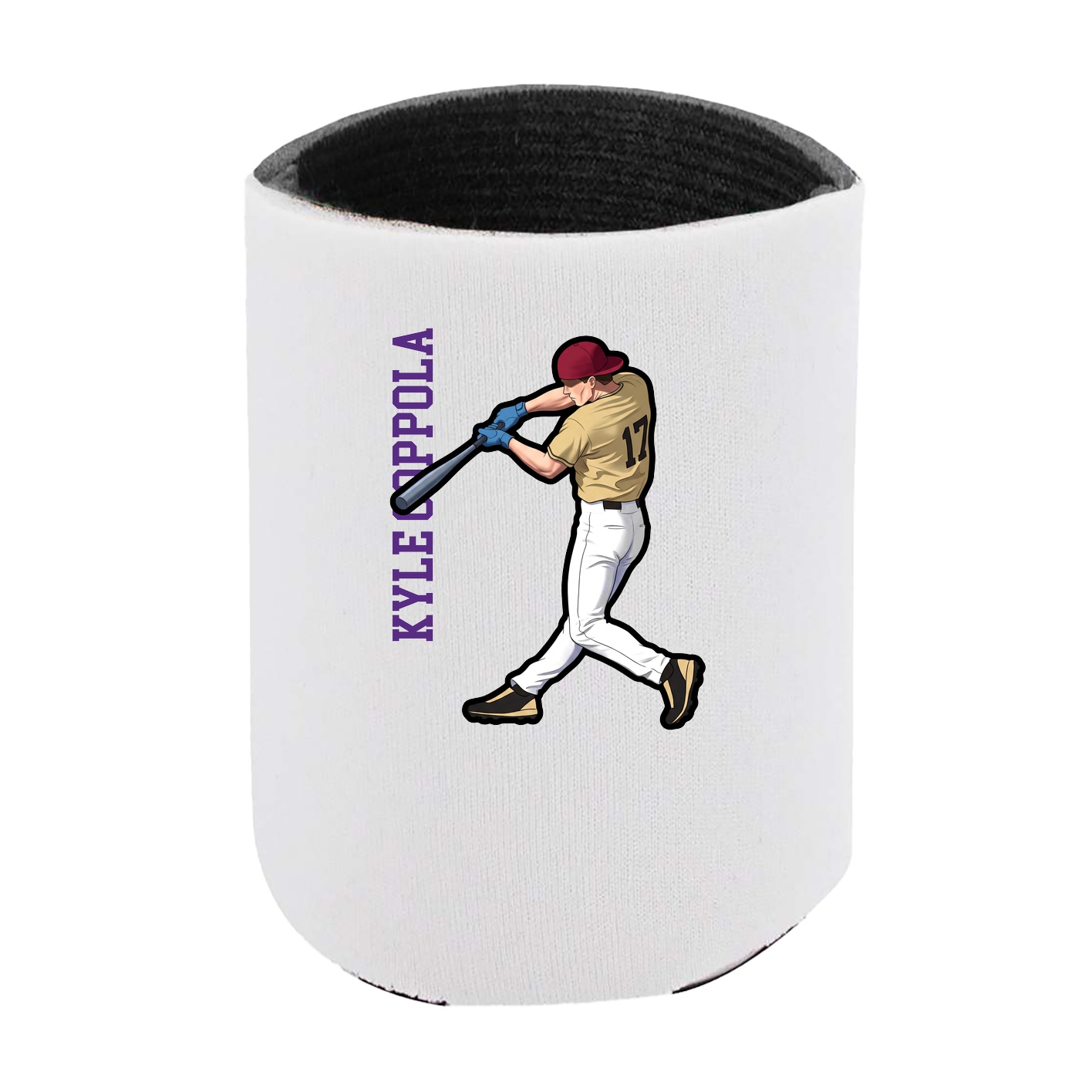 Can Holder — Name Vertical in White