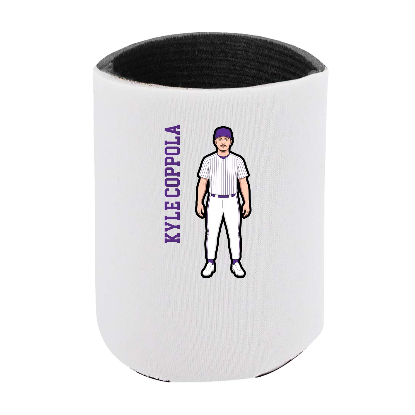 Can Holder — Name Vertical in White