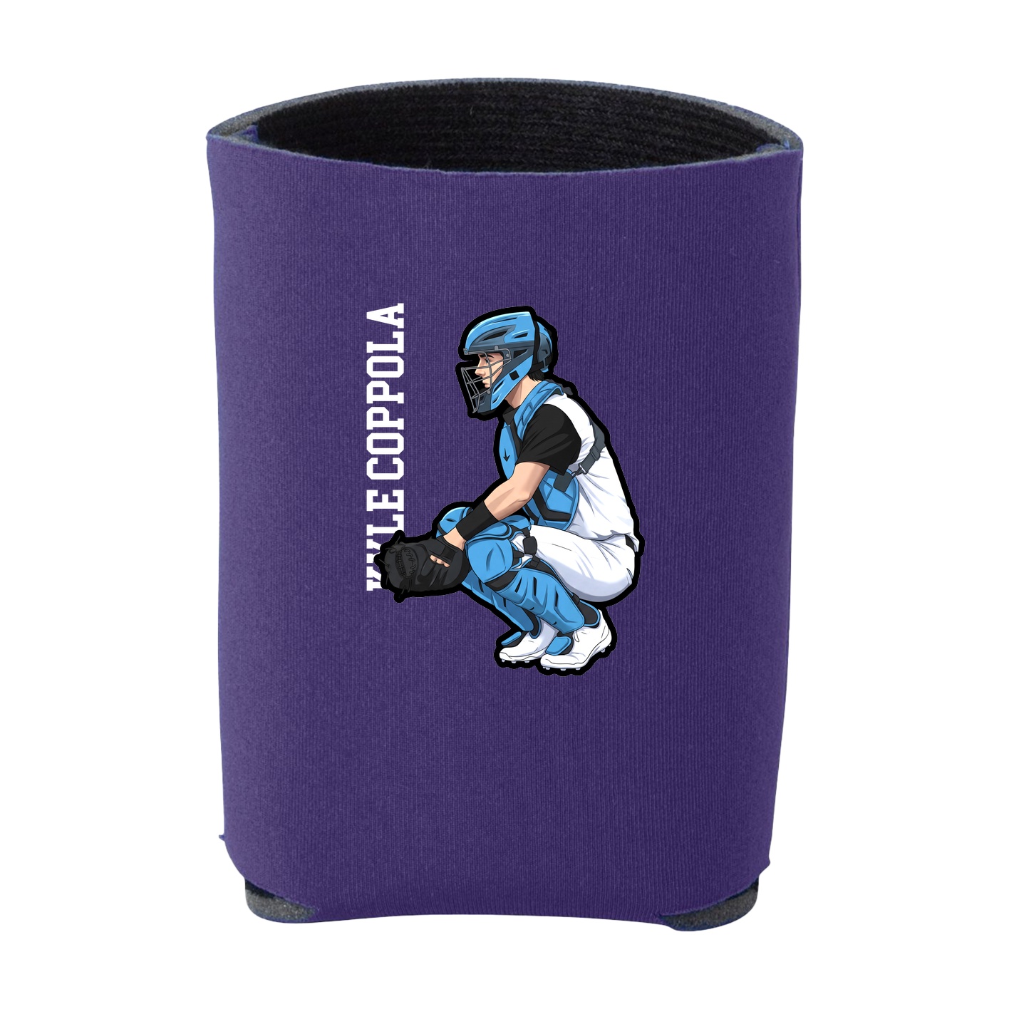 Can Holder — Name Vertical in Purple
