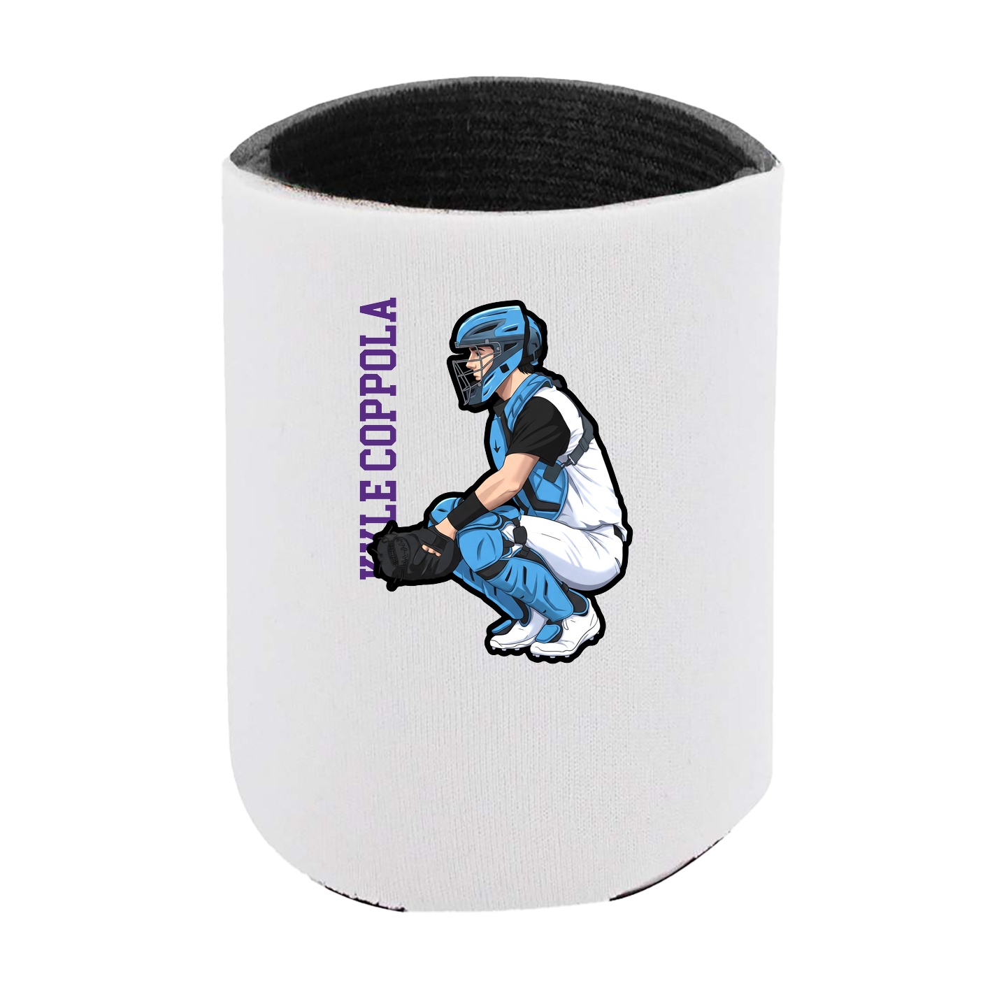 Can Holder — Name Vertical in White