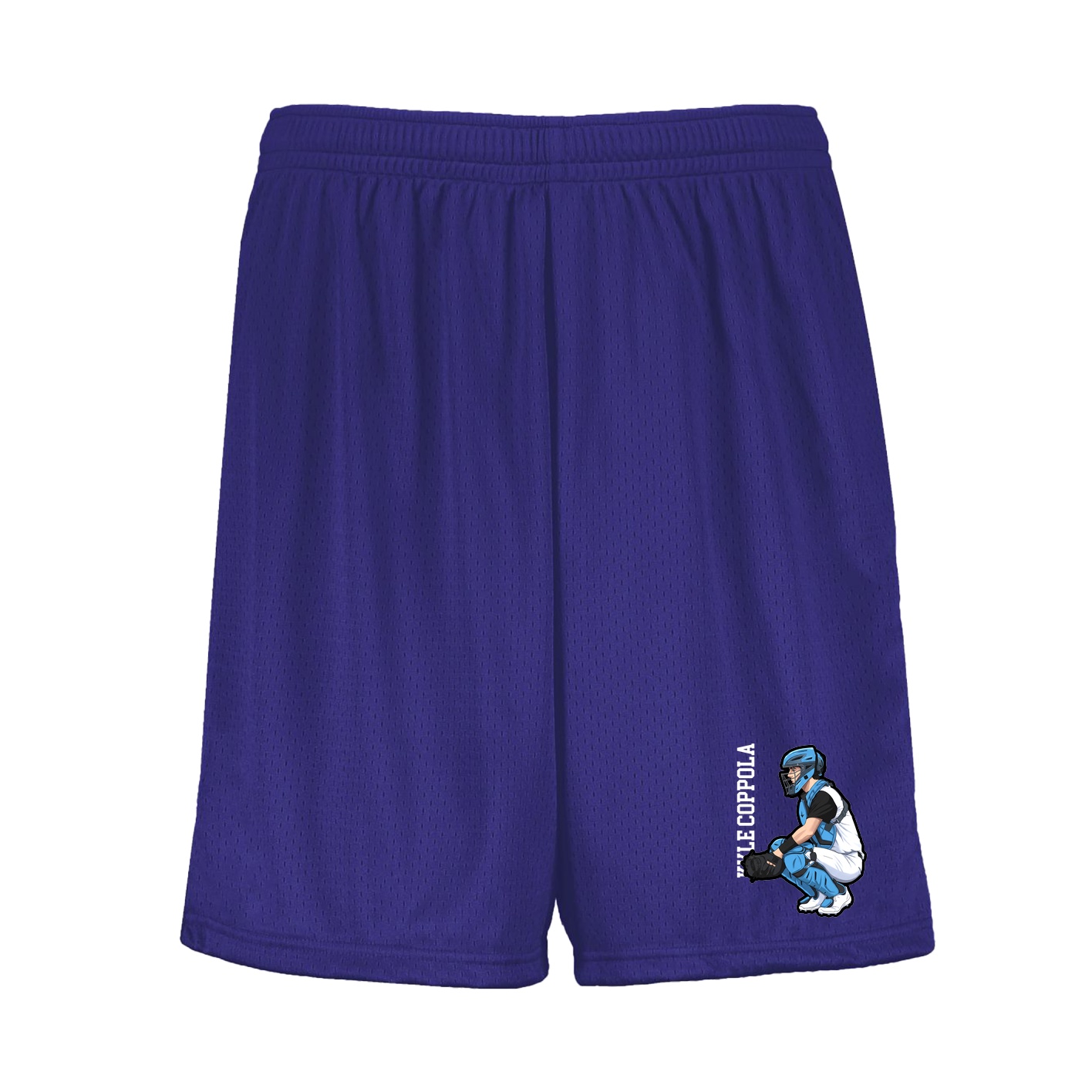 Shorts — Name Vertical in Purple