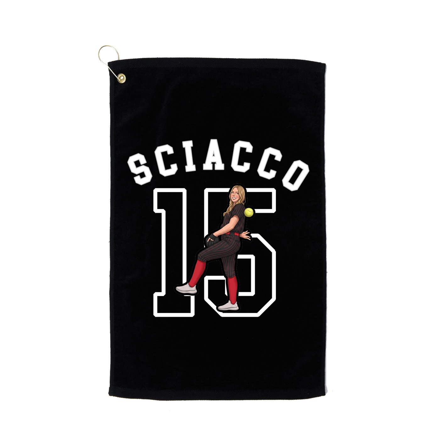 Golf Towel — Shirsey Arch in Black