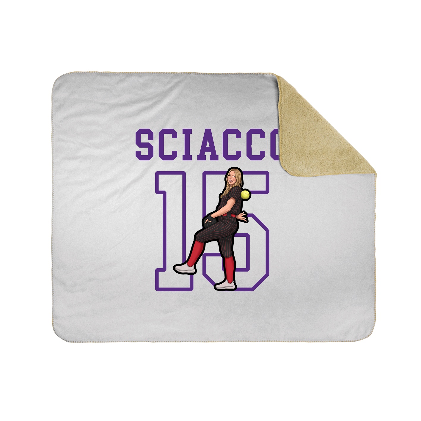 Throw Blanket — Shirsey in White