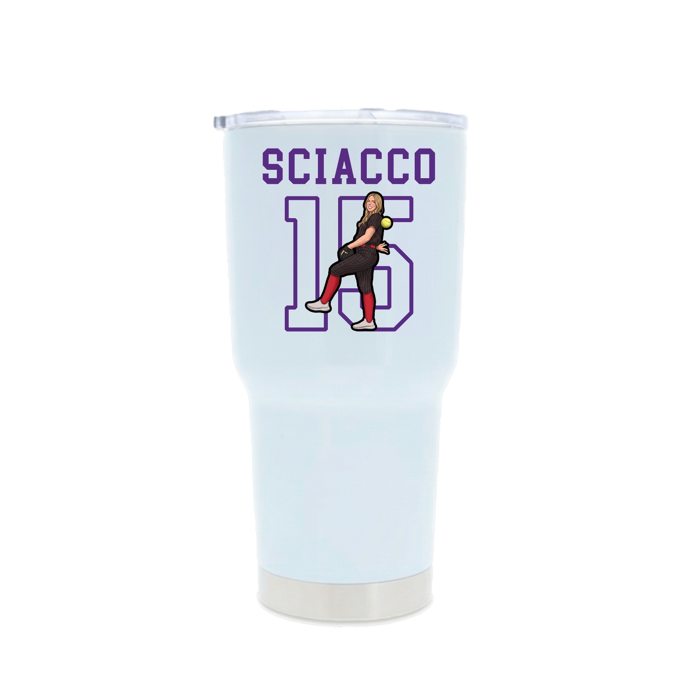 30oz Stainless Steel Tumbler — Shirsey in White