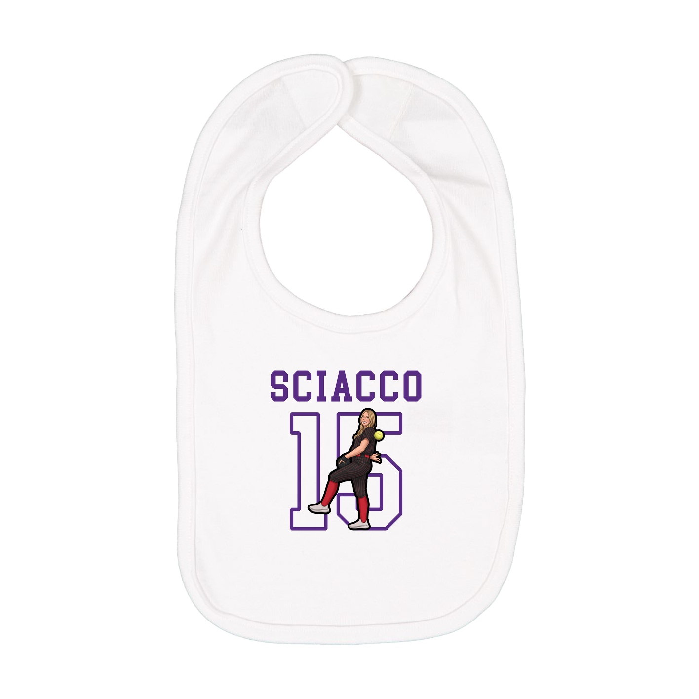 Infant Bib — Shirsey in White