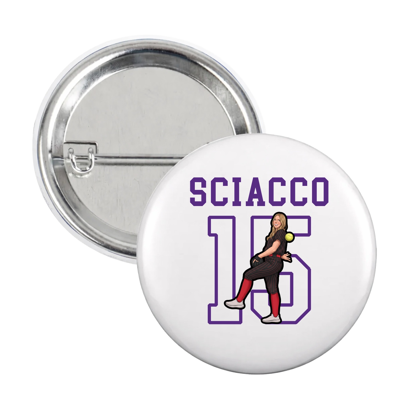 Game Day Button — Shirsey in White