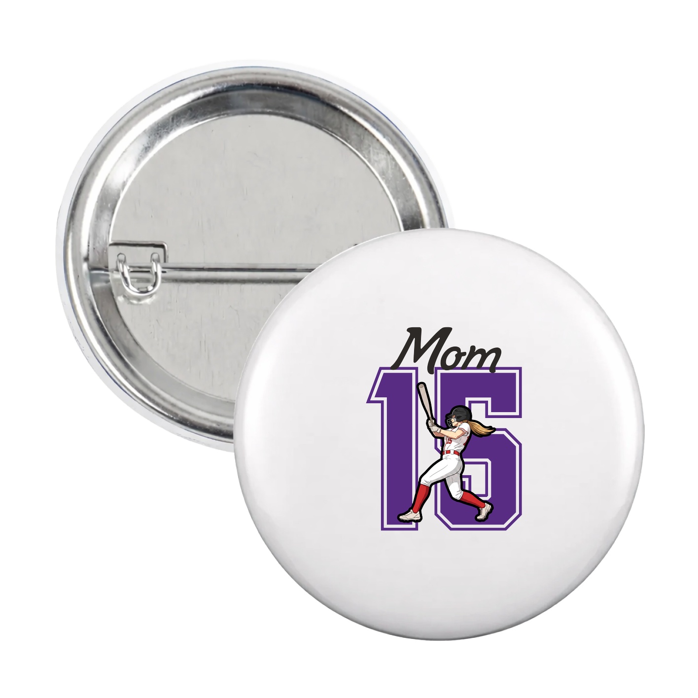 Game Day Button — Mothers Day Shirsey in White