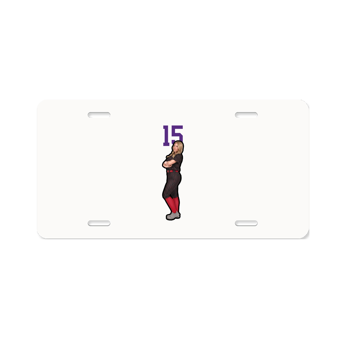 License Plate — Number Top in Classic
