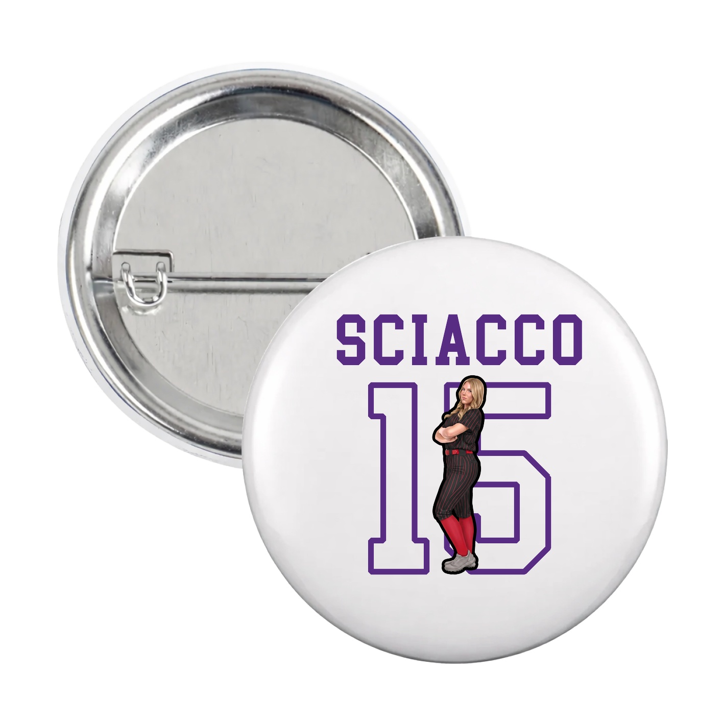 Game Day Button — Shirsey in White