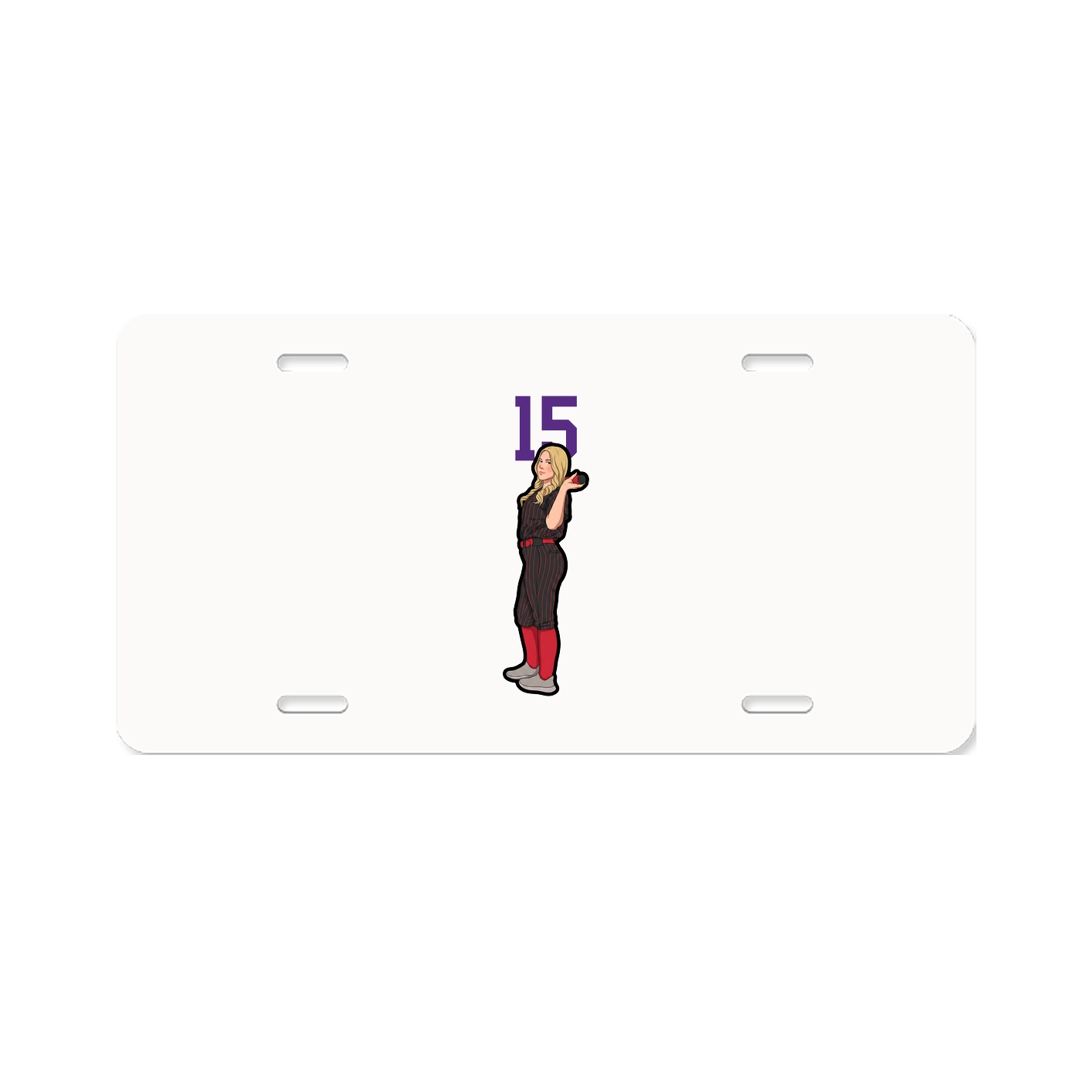 License Plate — Number Top in Classic