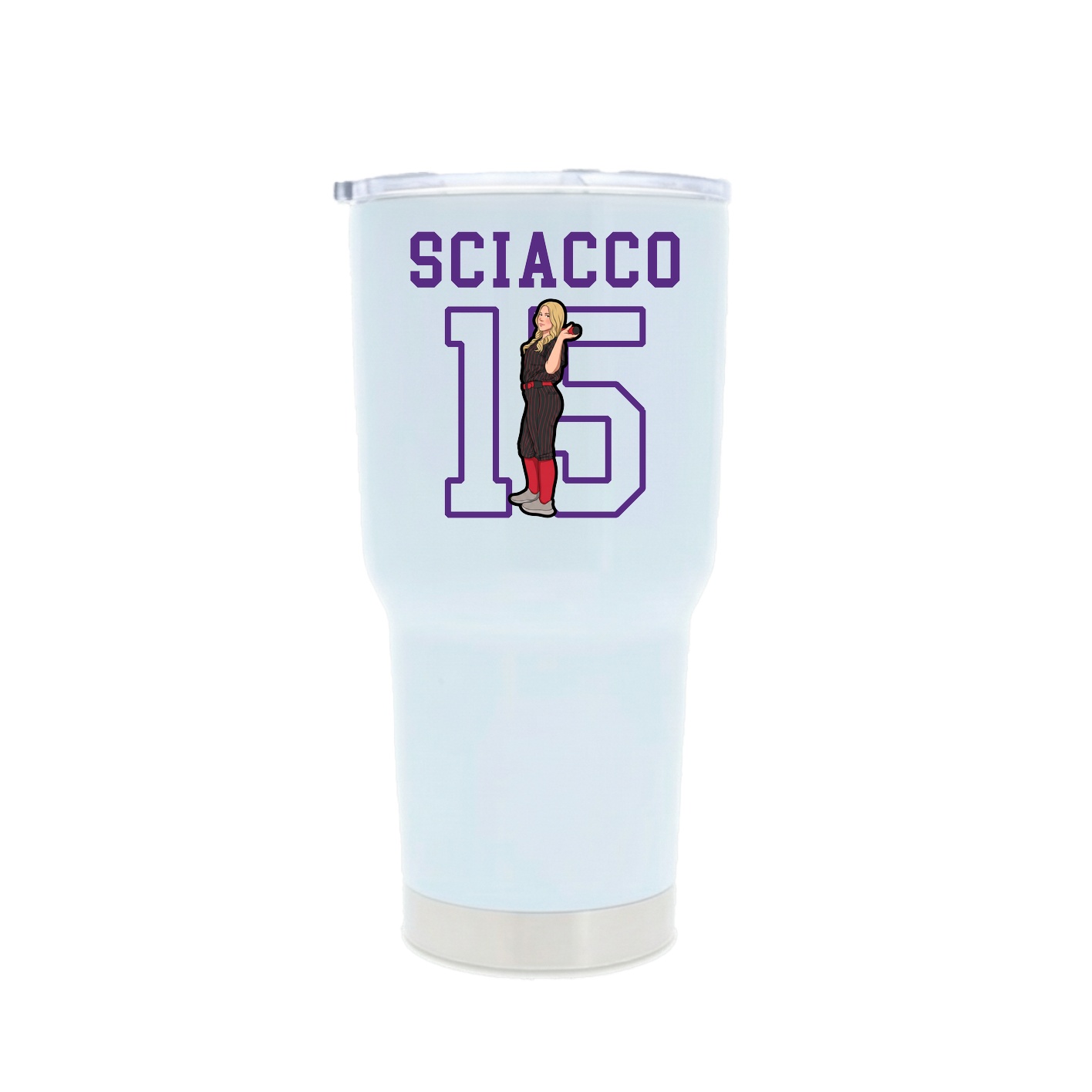 30oz Stainless Steel Tumbler — Shirsey in White