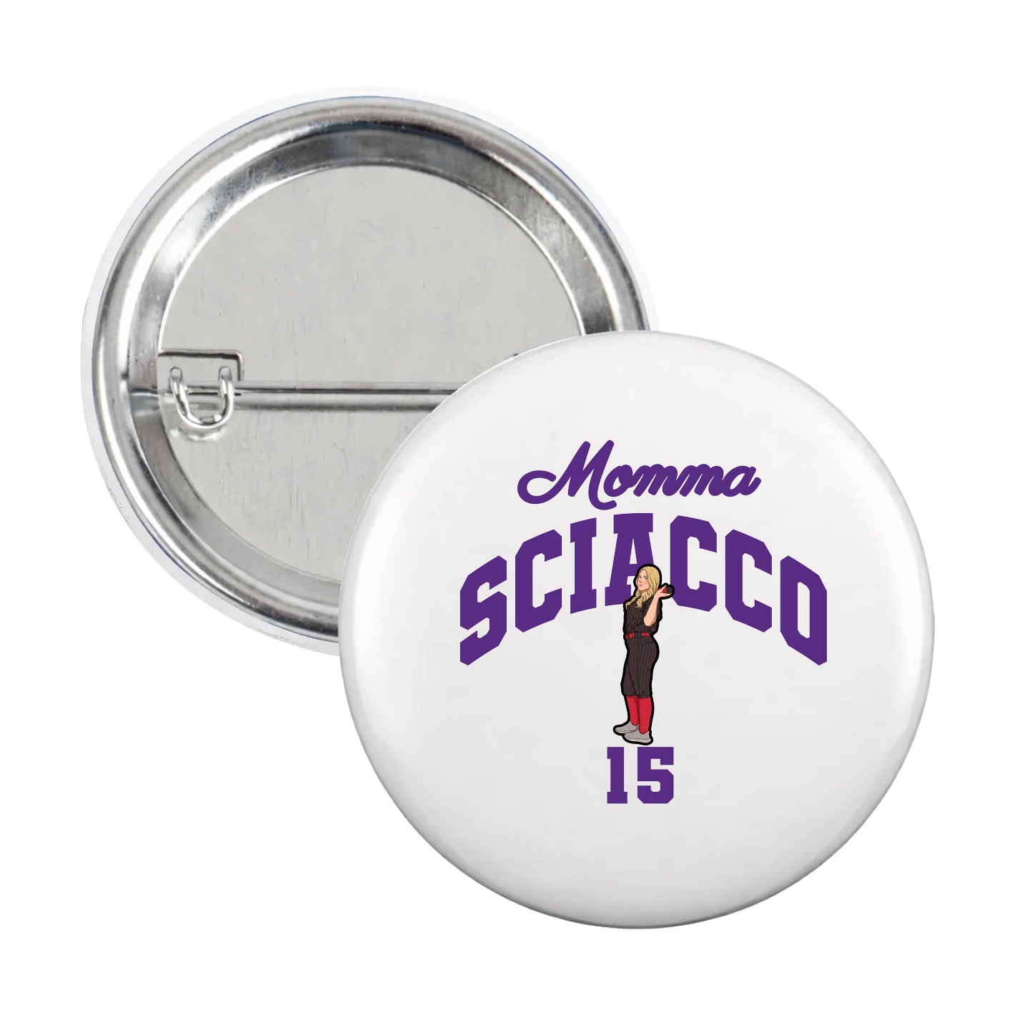 Game Day Button — Mothers Day Arch in White