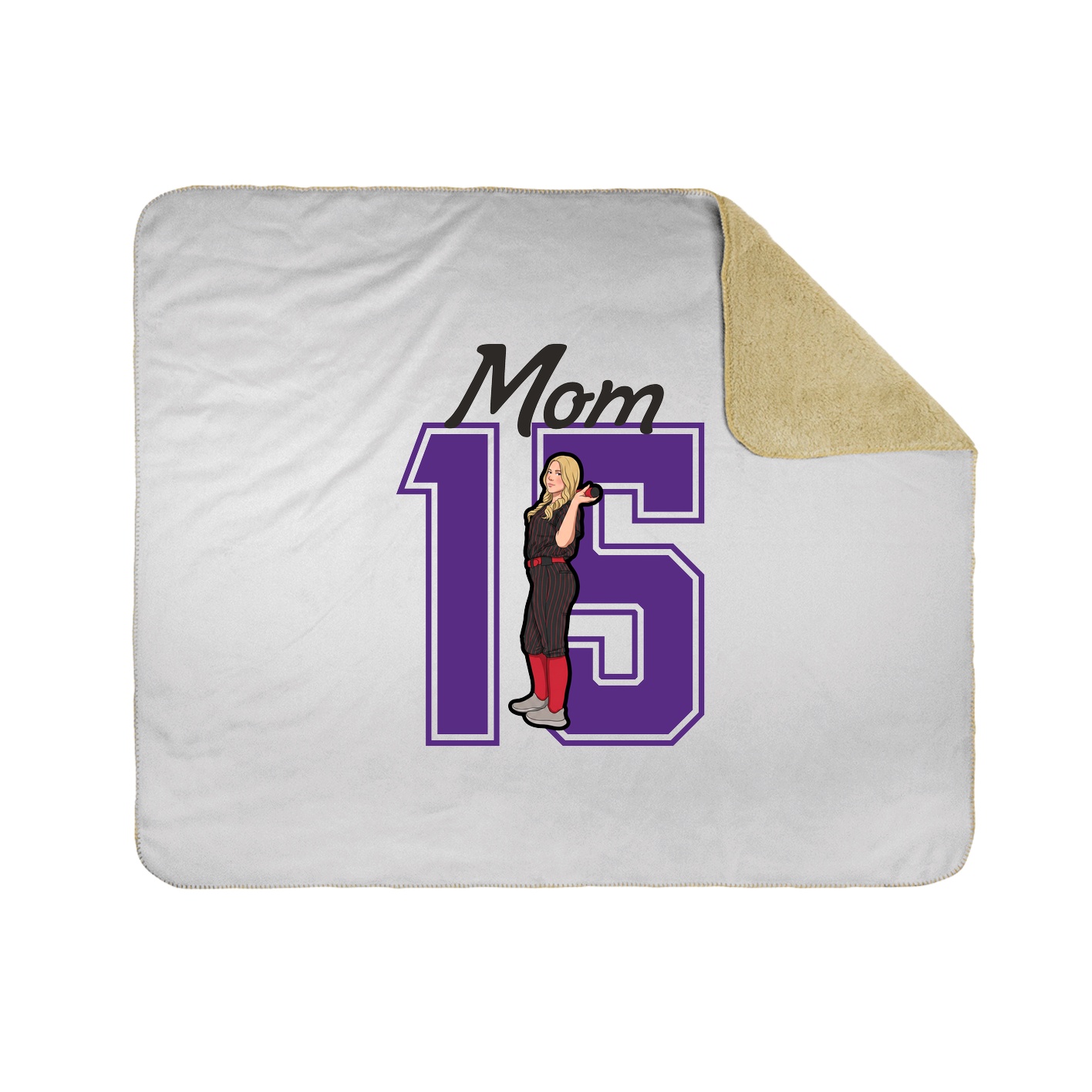Throw Blanket — Mothers Day Shirsey in White