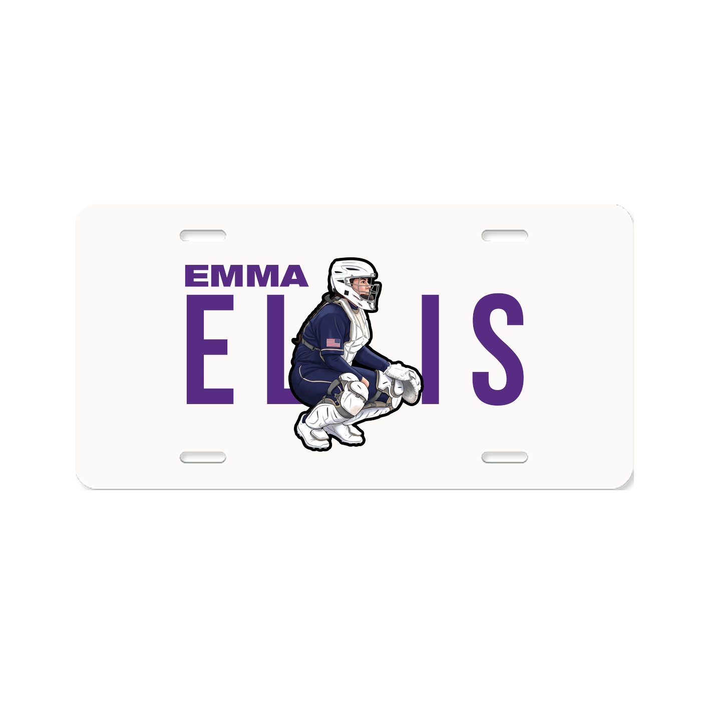 License Plate — Player Name in Classic
