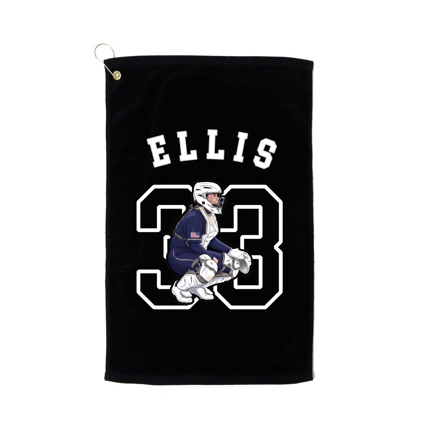 Golf Towel — Shirsey Arch in Black