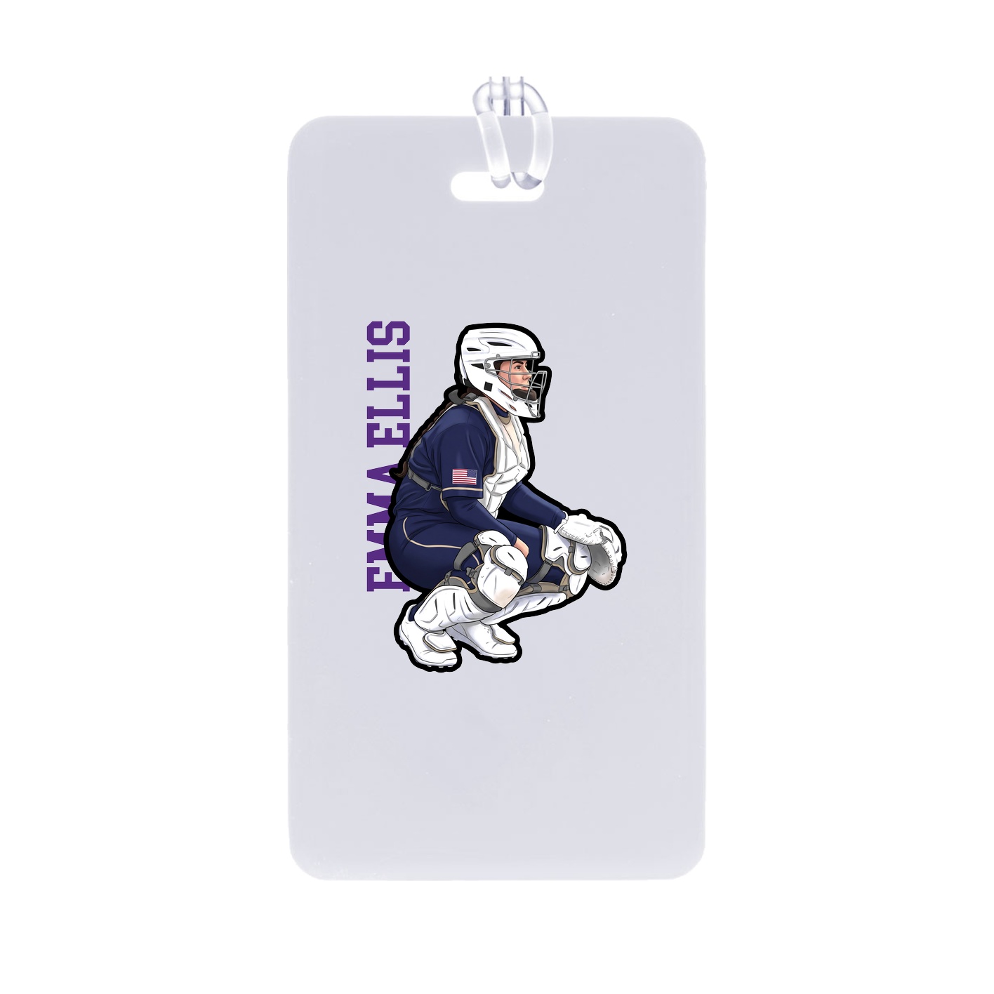 Bag Tag — Name Vertical in Classic