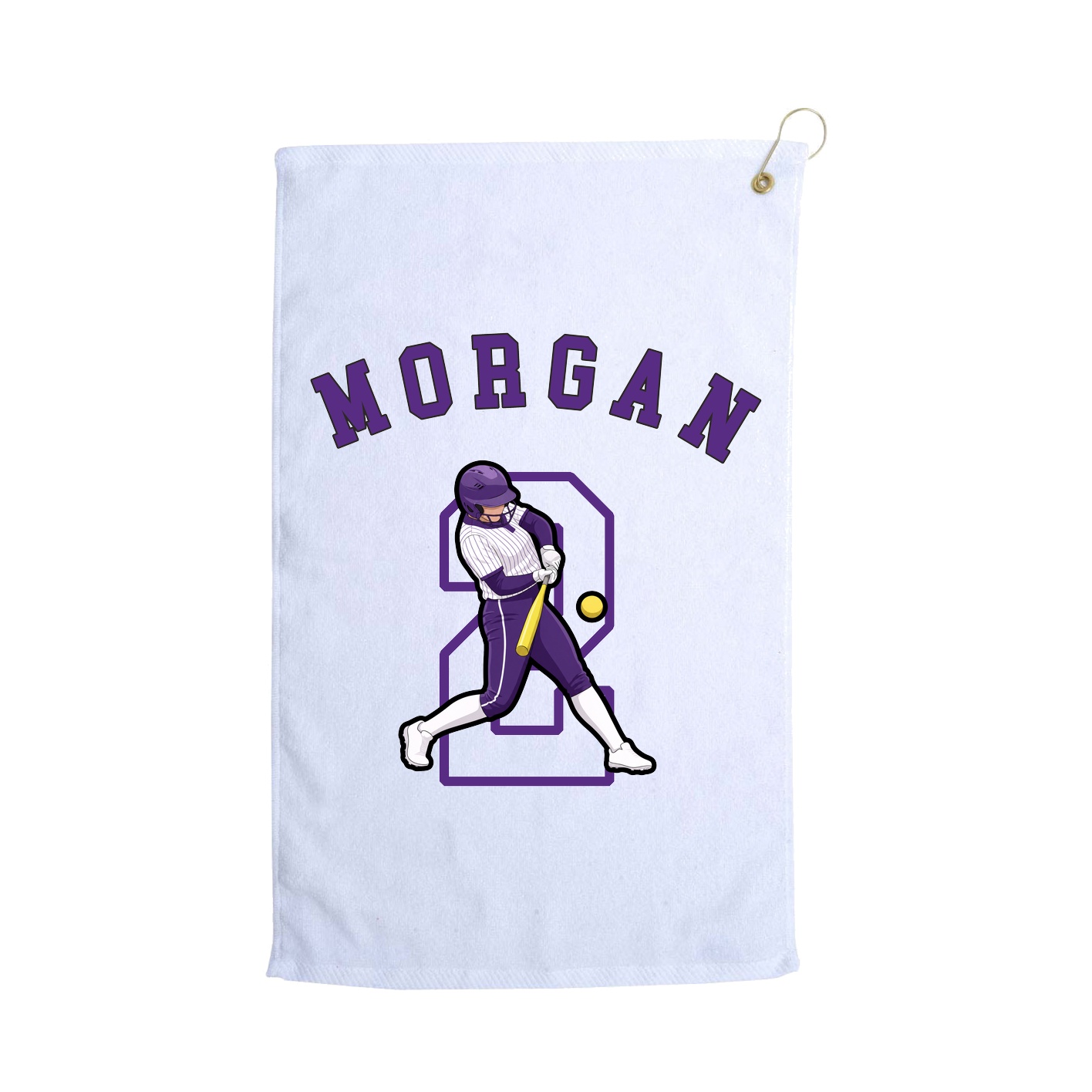 Golf Towel — Shirsey Arch in White