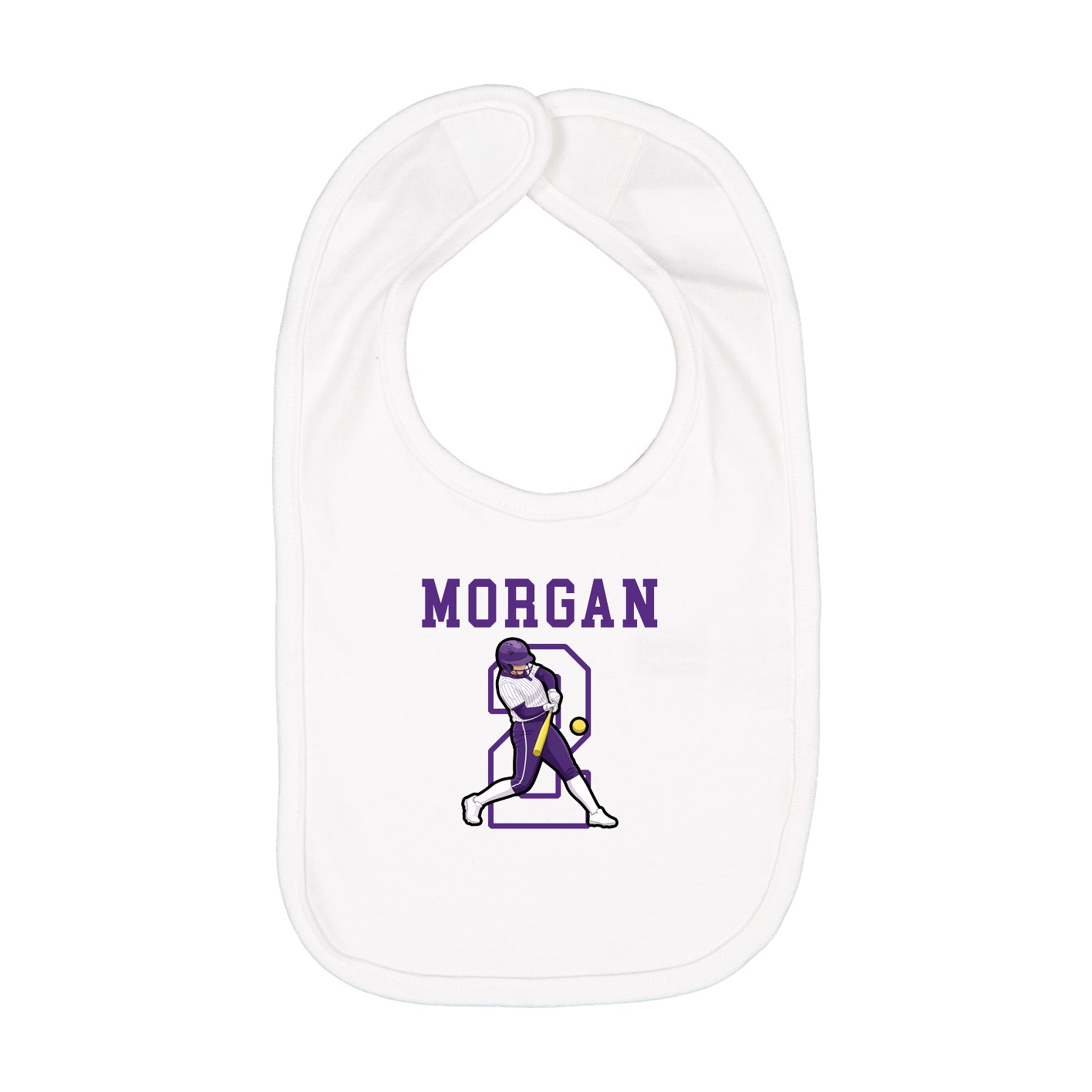 Infant Bib — Shirsey in White