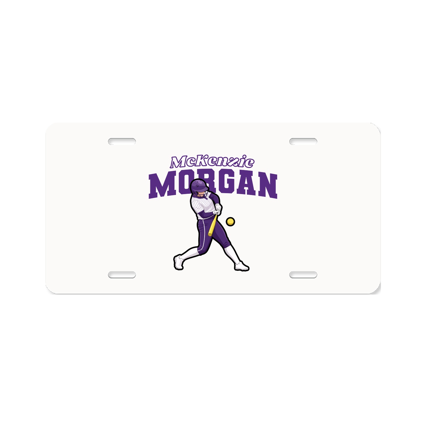 License Plate — Name Arch in Classic