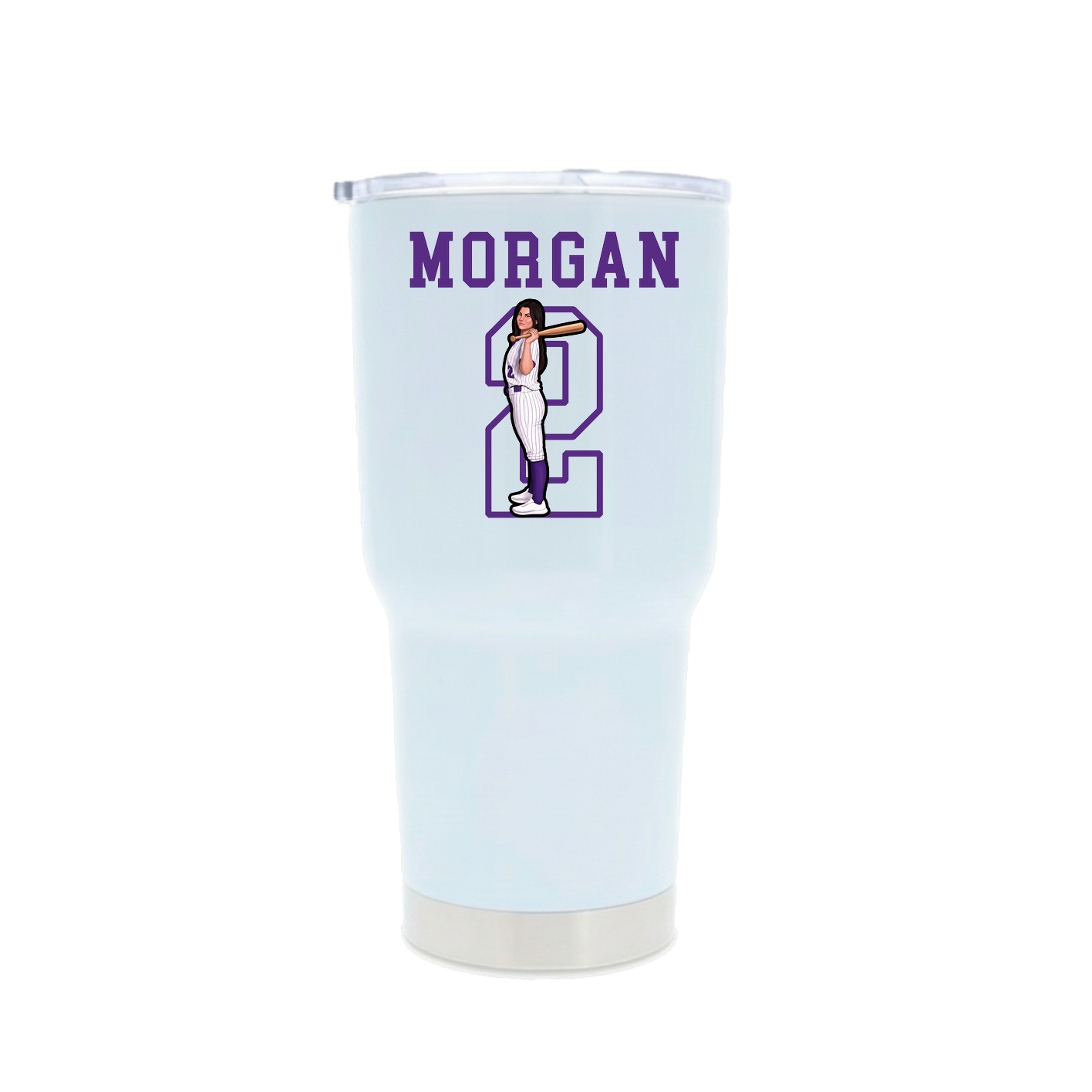 30oz Stainless Steel Tumbler — Shirsey in White