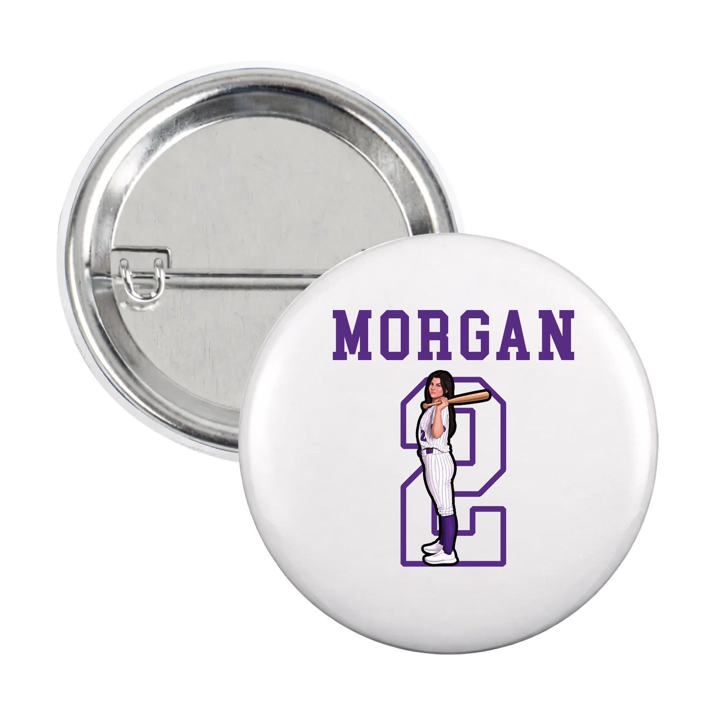 Game Day Button — Shirsey in White