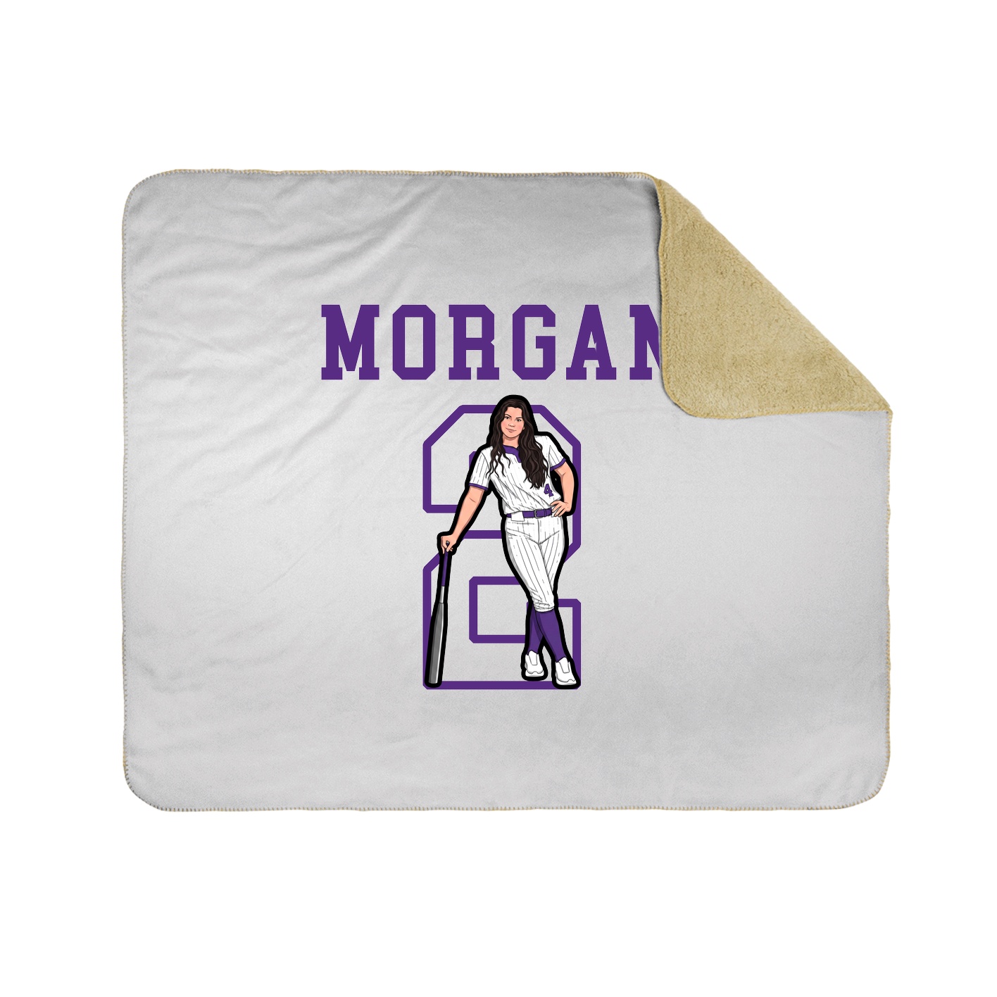 Throw Blanket — Shirsey in White