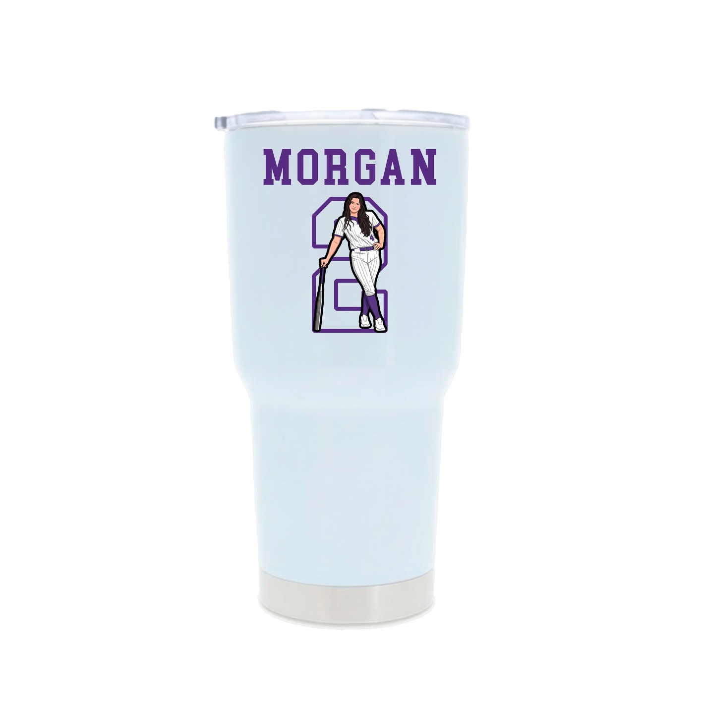30oz Stainless Steel Tumbler — Shirsey in White