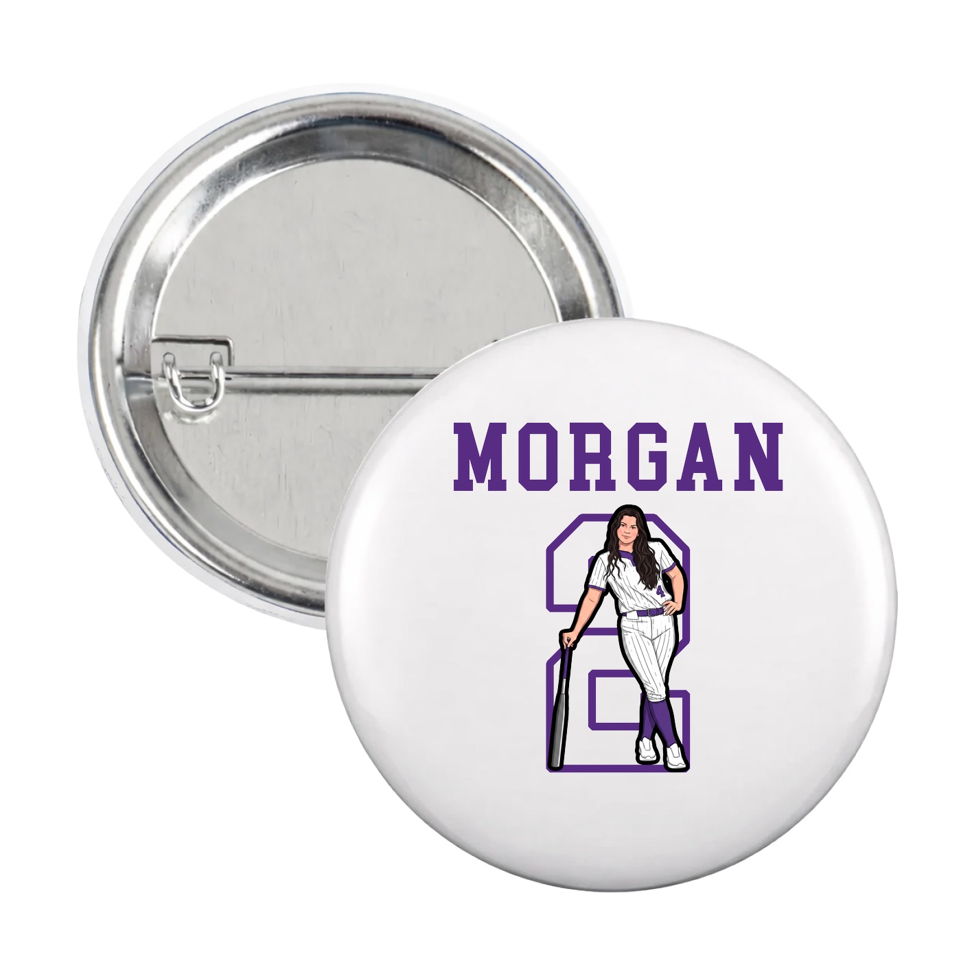Game Day Button — Shirsey in White