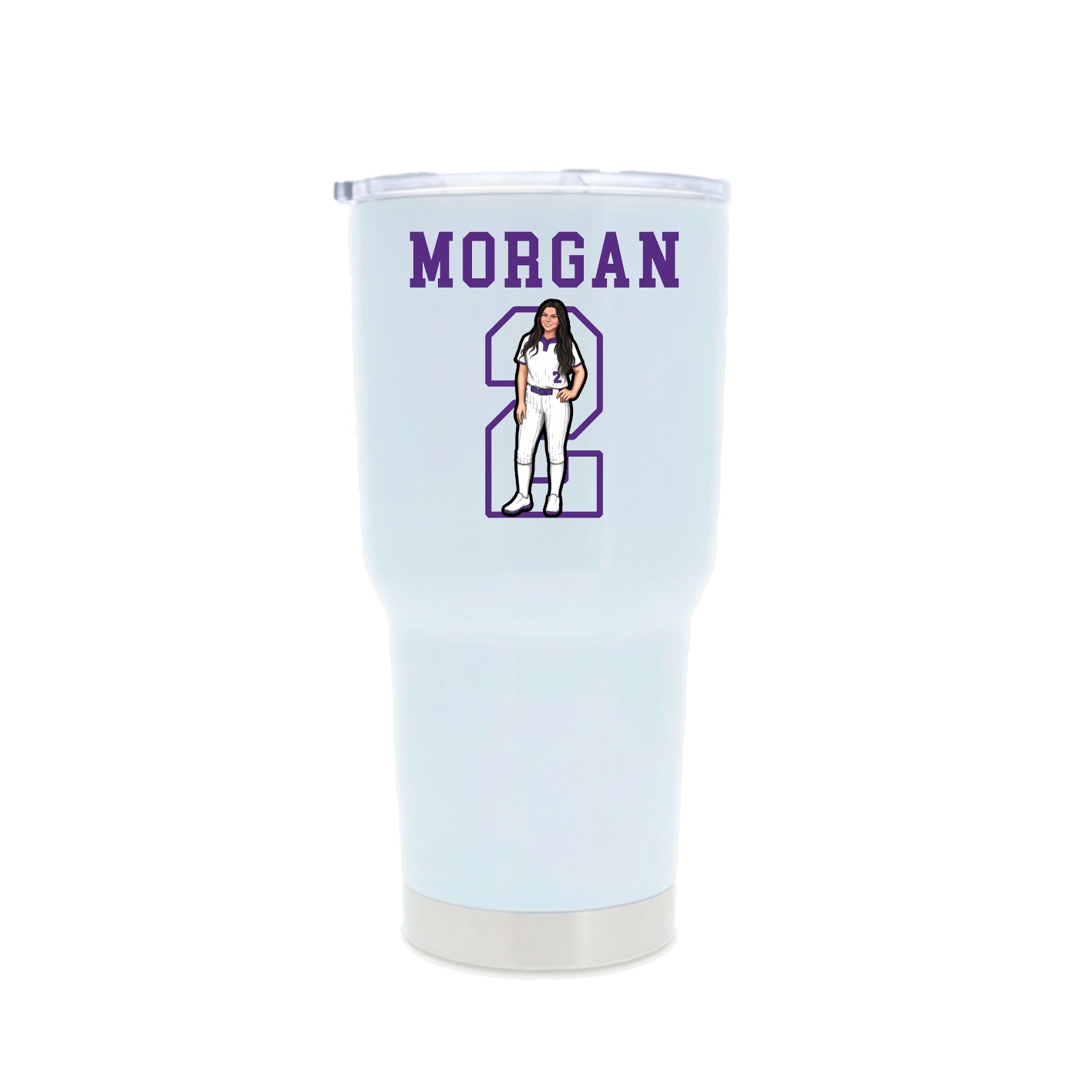 30oz Stainless Steel Tumbler — Shirsey in White
