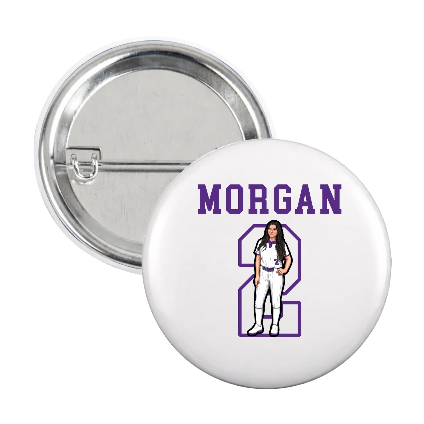 Game Day Button — Shirsey in White