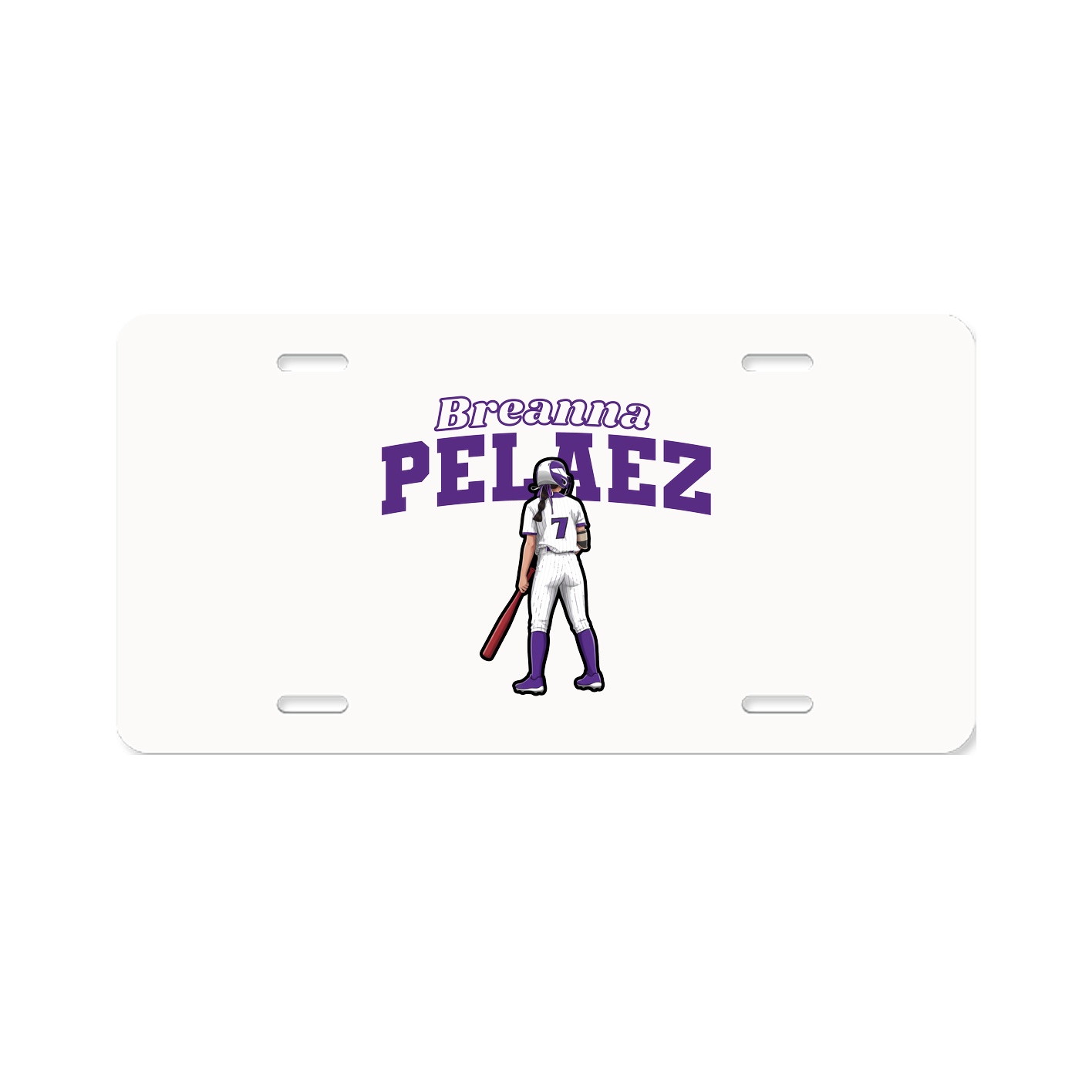 License Plate — Name Arch in Classic