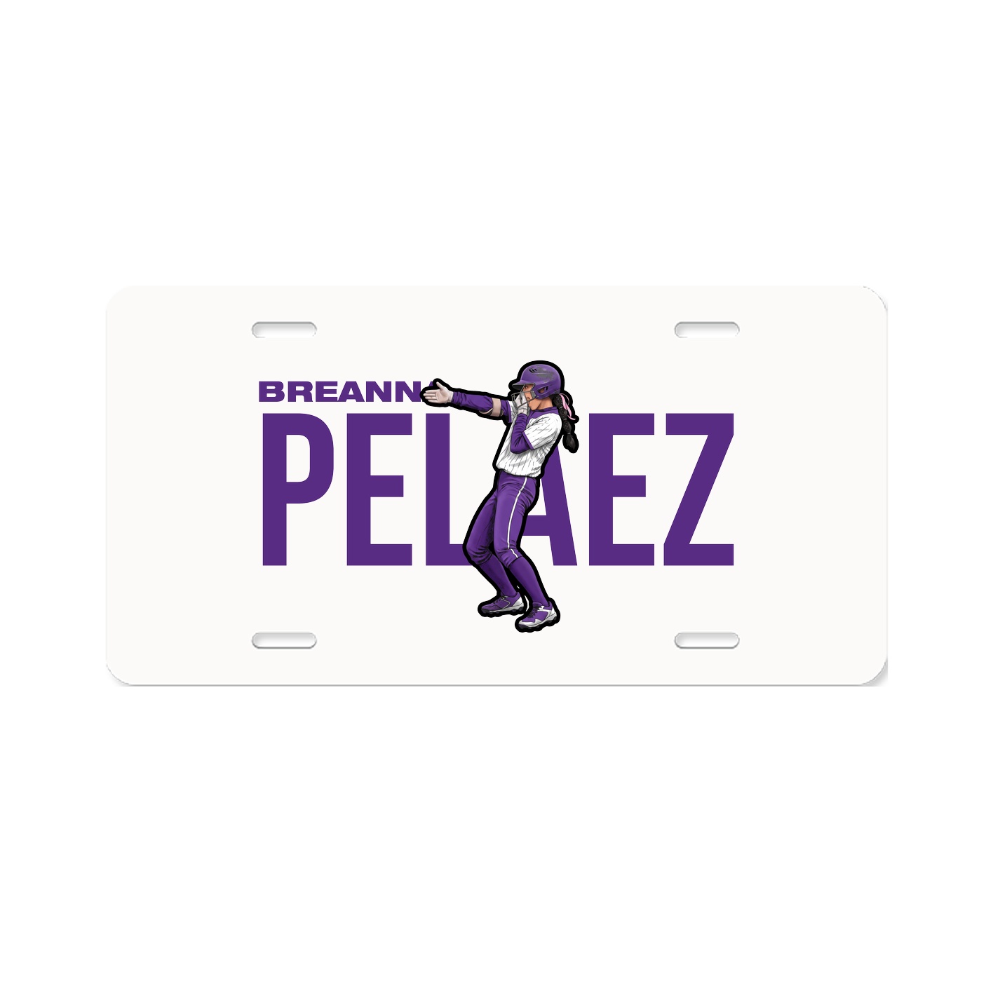 License Plate — Player Name in Classic