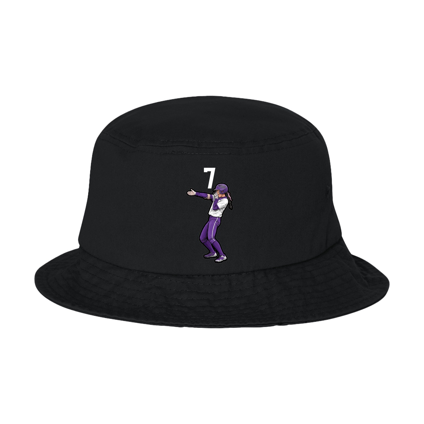 Bucket Cap — Number Top in Black
