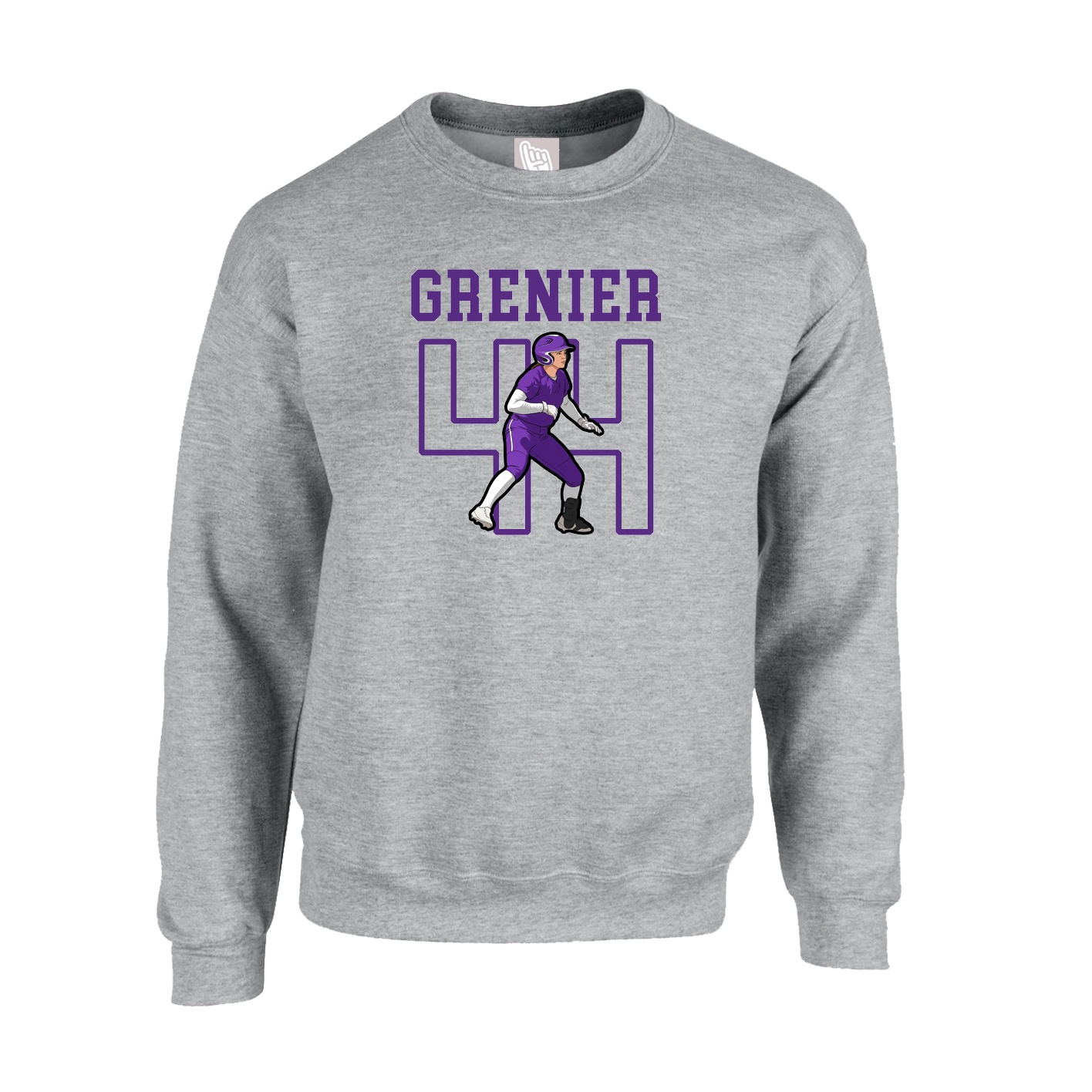 Fleece Crew — Shirsey in Grey