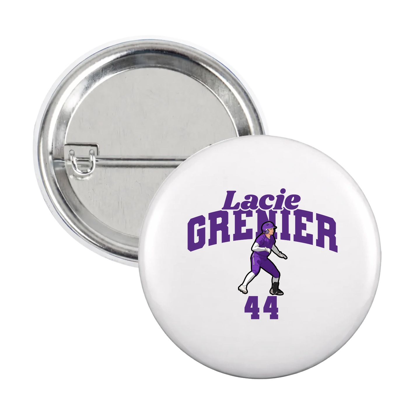 Game Day Button — Signature Arch in White