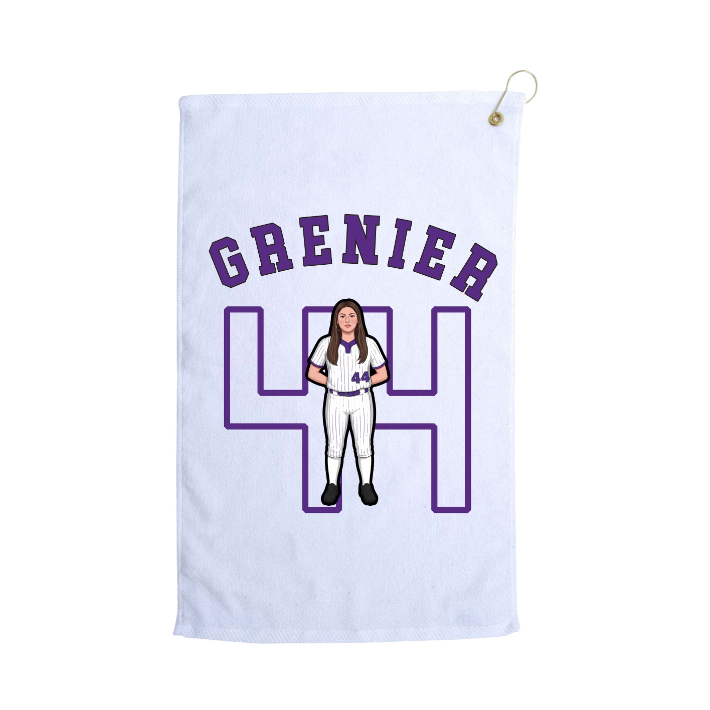 Golf Towel — Shirsey Arch in White